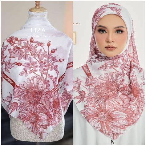 Zf Tudung Bawal Leeyana Rahman Scarves Cotton Voile Bidang 46