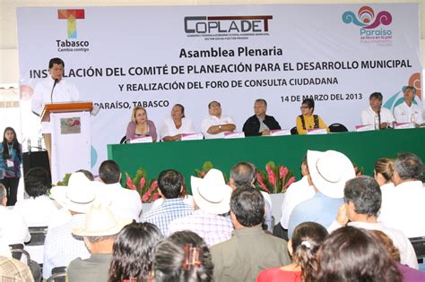 Noticias En Linea De Tabasco CON EL COPLADEMUN PARAISO CAMINA RUMBO