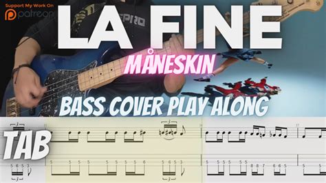 LA FINE Måneskin Bass Cover With TABS Bass Videos Lesson s Ko