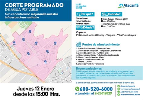 Nueva Atacama Informa De Obras De Mejoramiento En Red De Agua Potable