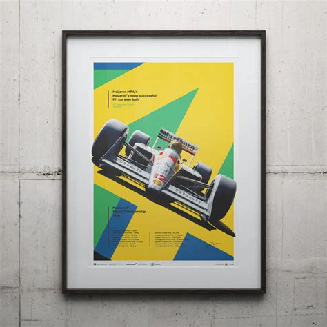 Art Print Mclaren Mp44 Ayrton Senna San Marino Gp 35th