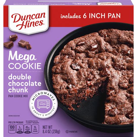 Duncan Hines Mega Cookie Double Chocolate Chunk Pan Cookie Mix Shop Baking Mixes At H E B