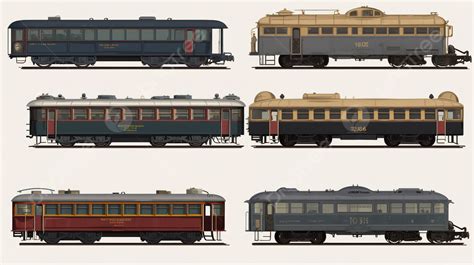 Gaya Yang Berbeda Dari Kereta Dalam Warna Yang Berbeda Jenis Gerbong