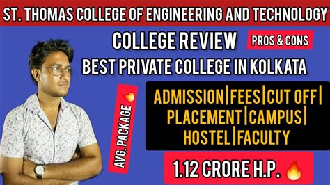 St Thomas College Of Engineering And Technology Review Best