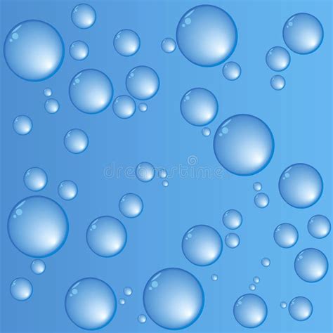 Abstract Background With A Molecules Of Water Stock Illustration