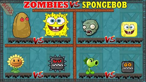 SPONGEBOB Vs ZOMBIES Red Ball 4 INTO THE CAVES WALKTHROUGH