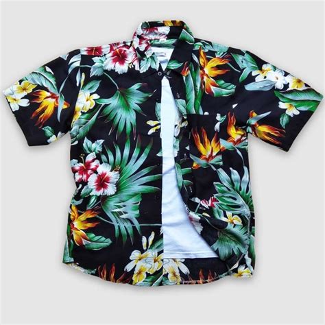 Jual Baju Motif Bunga Kemeja Hawaii Kemeja Hawai Wanita Kemeja