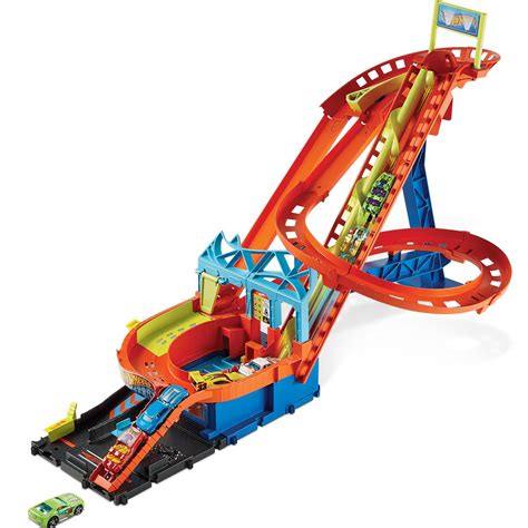 Hot Wheels City Roller Coaster Playset Entertainment Earth