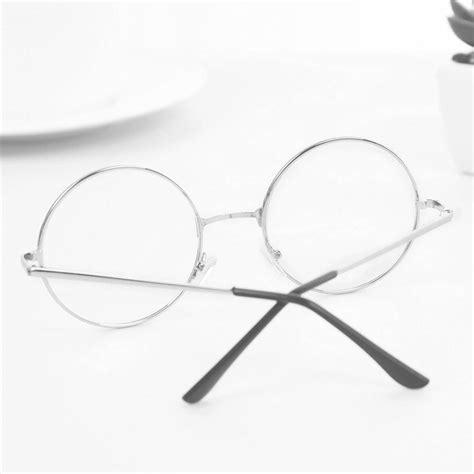 Jygee Men Women Retro Round Circle Eyeglasses Metal Frame Eyeglasses ...