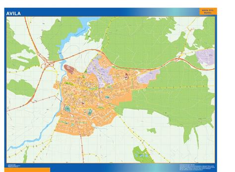 Mapa Avila callejero gigante Mapas México grandes Mapas Gigantes