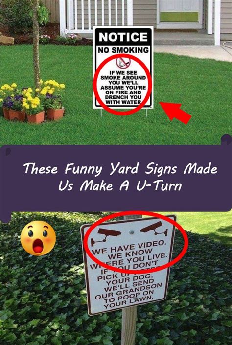 These Funny Yard Signs Made Us Make A U-Turn | Funny employee, Yard ...