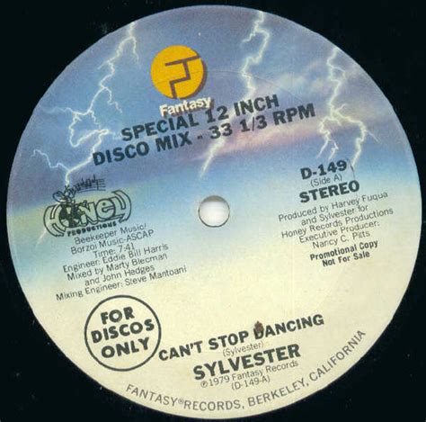 Sylvester – Can't Stop Dancing | Releases | Discogs