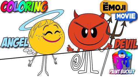 The Emoji Movie Coloring Pages Angel And Steven Emoji Coloring Book