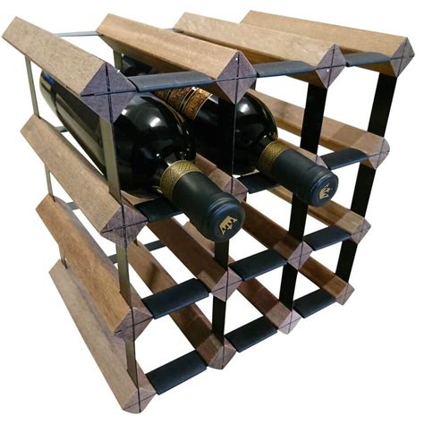 Vino Stack 9 Pocket Mahogany Wine Rack Soko And Co