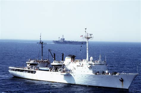 An Aerial Starboard Bow View Of The Surveying Ship USNS HARKNESS T AGS