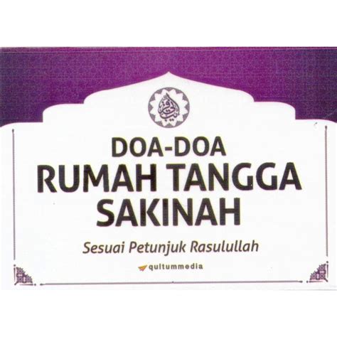 Jual Buku Doa Doa Rumah Tangga Sakinah Shopee Indonesia