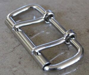 Nickel Plated Steel Heavy Duty Roller Buckles Two Prong Belt