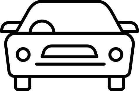 Car Outline vector illustration icon 36481940 Vector Art at Vecteezy