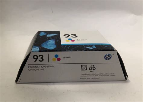 Genuine HP 93 Original Ink Cartridge Tri Color C9361WN New In Box EBay