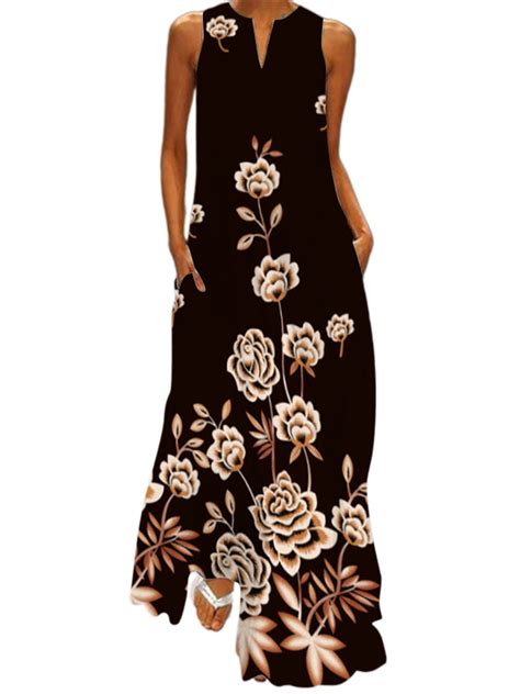 Sexy Dance Butterfly Print Maxi Dresses For Women Sleeveless Party Holiday Summer Dress Ladies