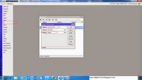 Mikrotik Configure Ip Address And Gateway Mikrotik Static Ip Configure