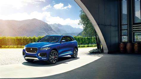 jaguar f-pace, jaguar, crossover, blue, dynamic, powerful, auto, 4k HD ...