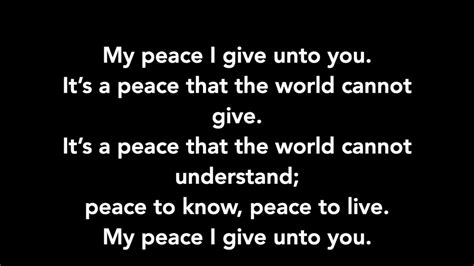 Ccs 149 My Peace I Give Unto You Music And Lyrics No Voices Youtube