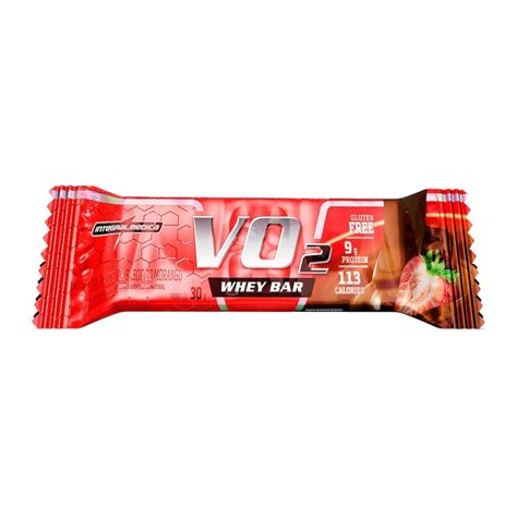 Barra De Prote Na Integralmedica Vo Whey Bar Morango G Barra De