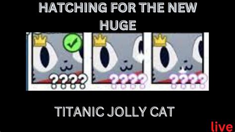 HATCHING FOR THE NEW HUGE TITANIC JOLLY CAT IN Pet Simulator X Roblox