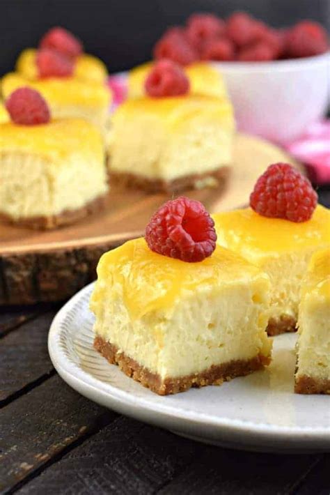 Easy Lemon Raspberry Cheesecake Bites Recipe Shugary Sweets