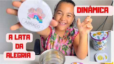 Dinâmica A Lata da Alegria Brincadeira brincadeira YouTube