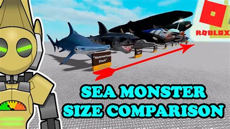 Survive The Sea Monsters I Size Comparison In Roblox Youtube