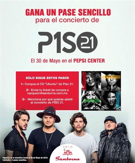 Gana pases para el concierto de Piso 21 en el Pepsi Center cortesía de