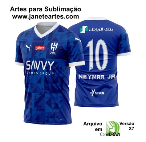 Arte Vetor Camisa Al Hilal Titular