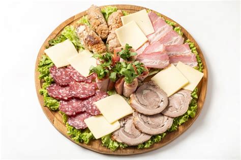 4k 5k Meat Products Sausage Ham Cheese Vegetables White