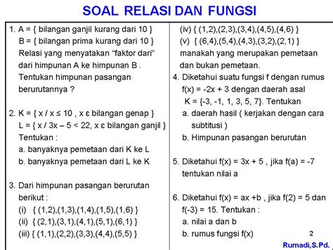 Contoh Soal Relasi Dan Fungsi Sma Hot Sex Picture