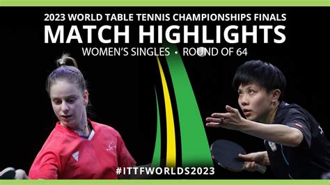 Cheng I Ching Vs Charlotte Lutz WS R64 2023 ITTF World Table Tennis