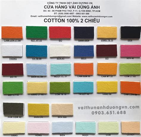 Vải Thun Cotton Pe 6535 Tici Poly Vải Dũng Ánh