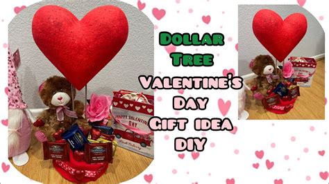 Dollar Tree Teddy Bear Valentines Gift Idea Diy Valentines Day Decor