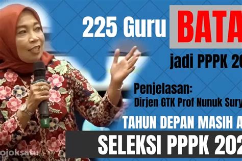 Info Langsung Dirjen Nunuk Tahun Masih Ada Seleksi Pppk Lagi