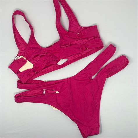 Agent Provocateur Swim Agent Provocateur Sammie Hot Pink Bikini Set