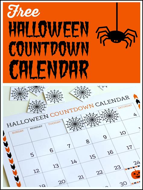 Free Printable Halloween Countdown Calendar Catch My Party