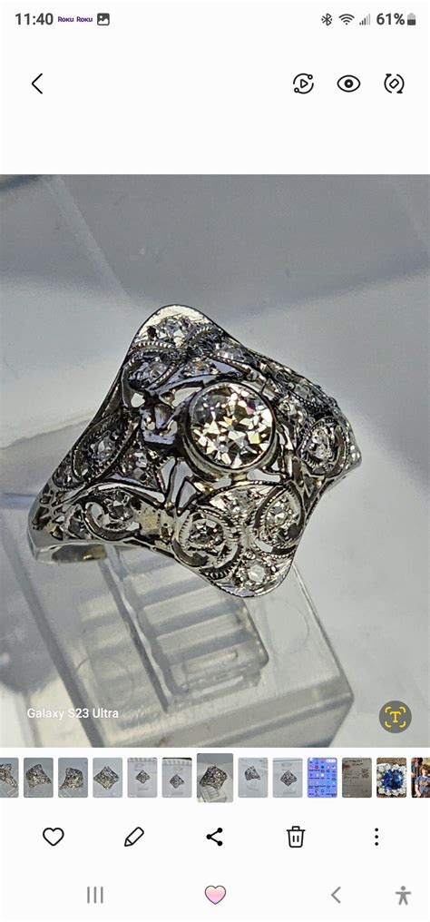 Vintage Old European Cut Diamond Ring - Etsy