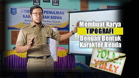 Membuat Tipografi Desain Huruf Dengan Karakter Benda Di Sekitar