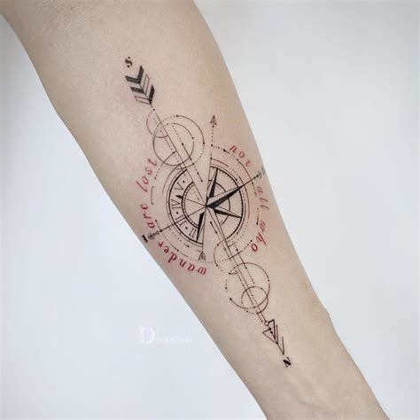 Do Art Ink 在 Instagram 上发布：“fine Line Compass Tattoo” Tattoos Chinese Symbol Tattoos