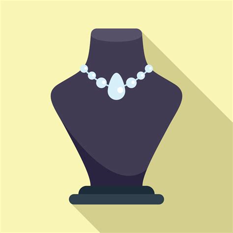 Necklace Jewelry Dummy Icon Flat Vector Fashion Chain 20248442 Vector