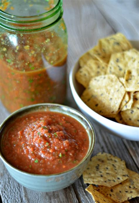 Roasted Garlic Blender Salsa Mountain Mama Cooks Mountain Mama Cooks