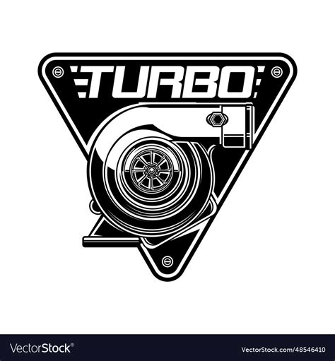 Turbocharger logo Royalty Free Vector Image - VectorStock