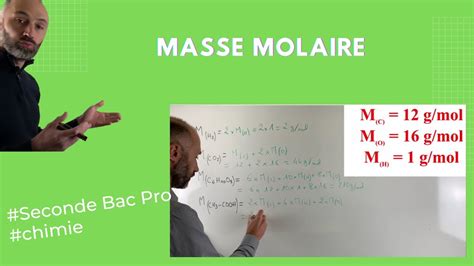 Comment Calculer La Masse Molaire Mol Culaire D Une Mol Cule Simplycours