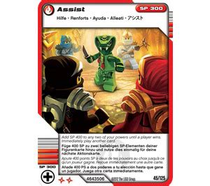 LEGO Ninjago Masters Of Spinjitzu Deck 2 Game Card 45 Assist North